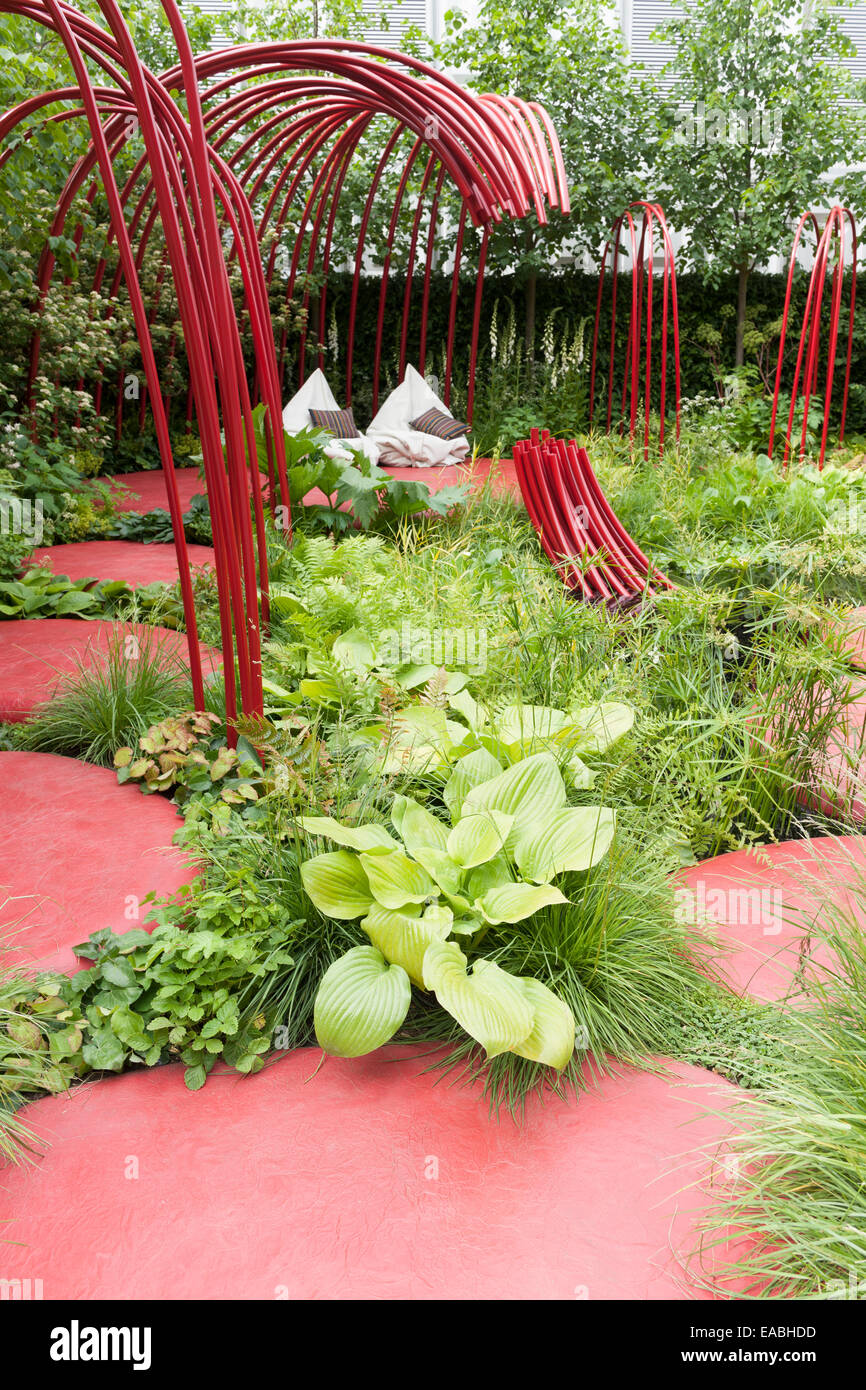 2011 Btitish Cuore Fondazione giardino al Chelsea Flower Show Foto Stock