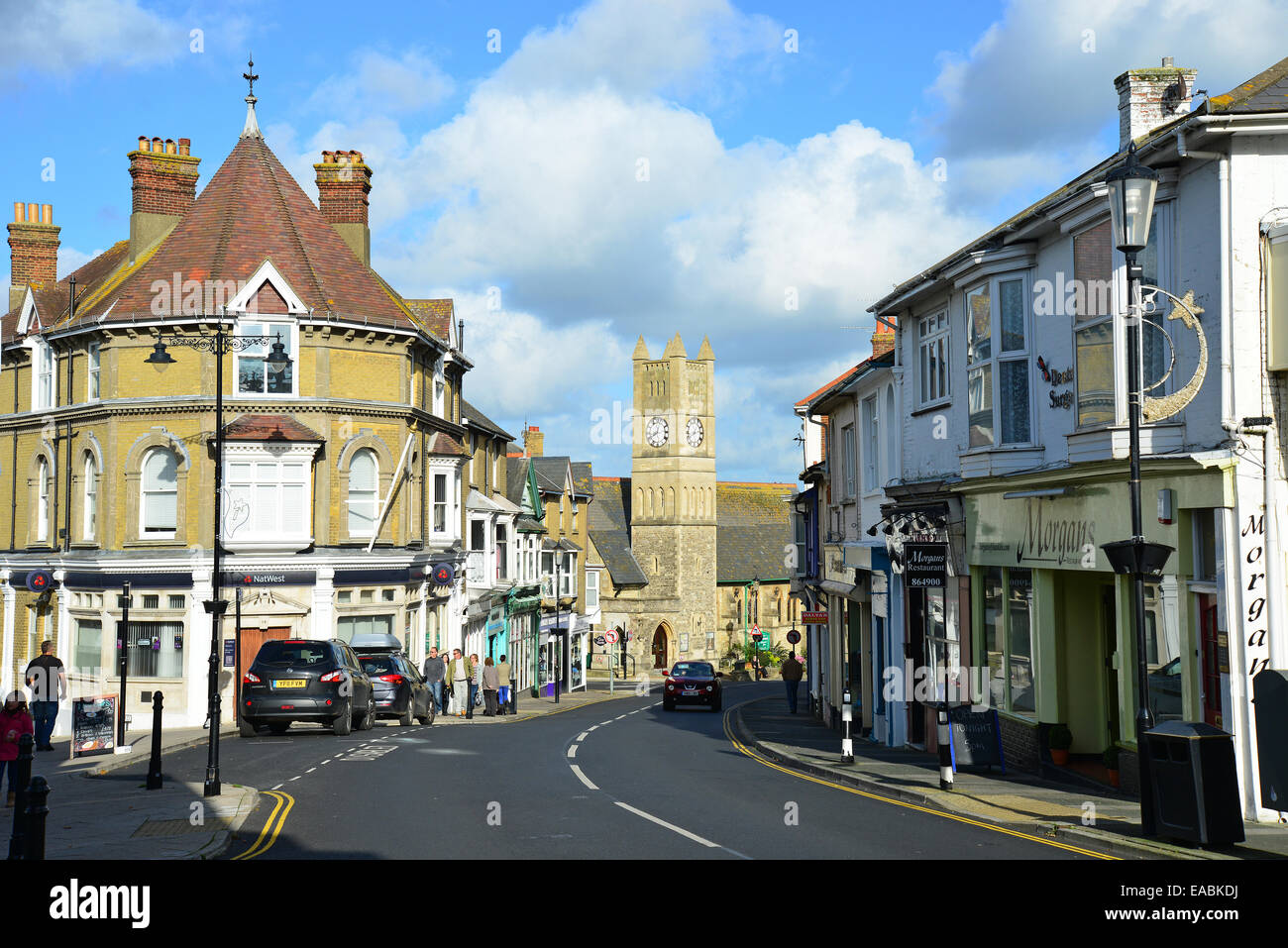 Shanklin Old Village, High Street, Shanklin, Isle of Wight, England, Regno Unito Foto Stock