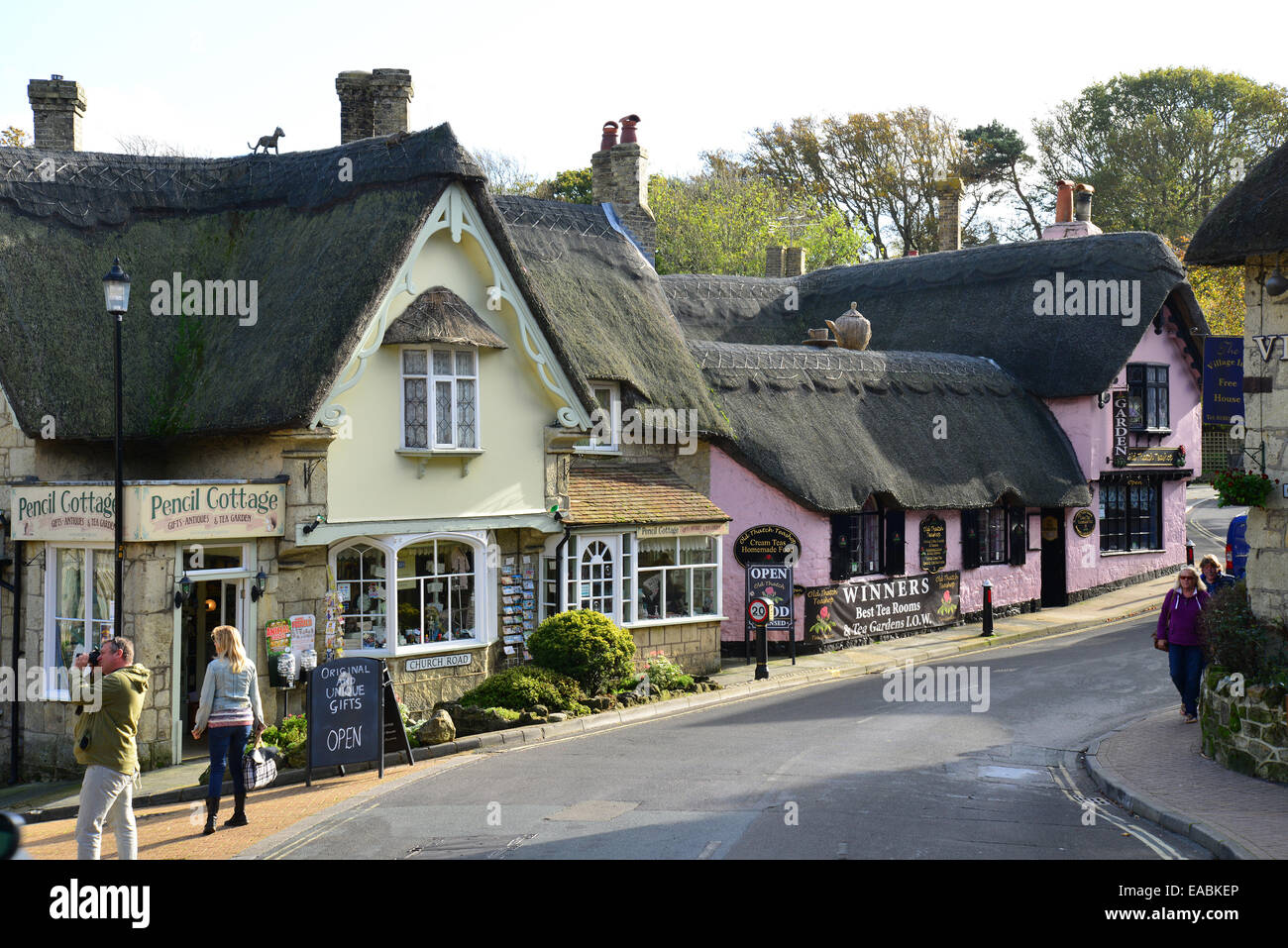 Shanklin Old Village, High Street, Shanklin, Isle of Wight, England, Regno Unito Foto Stock