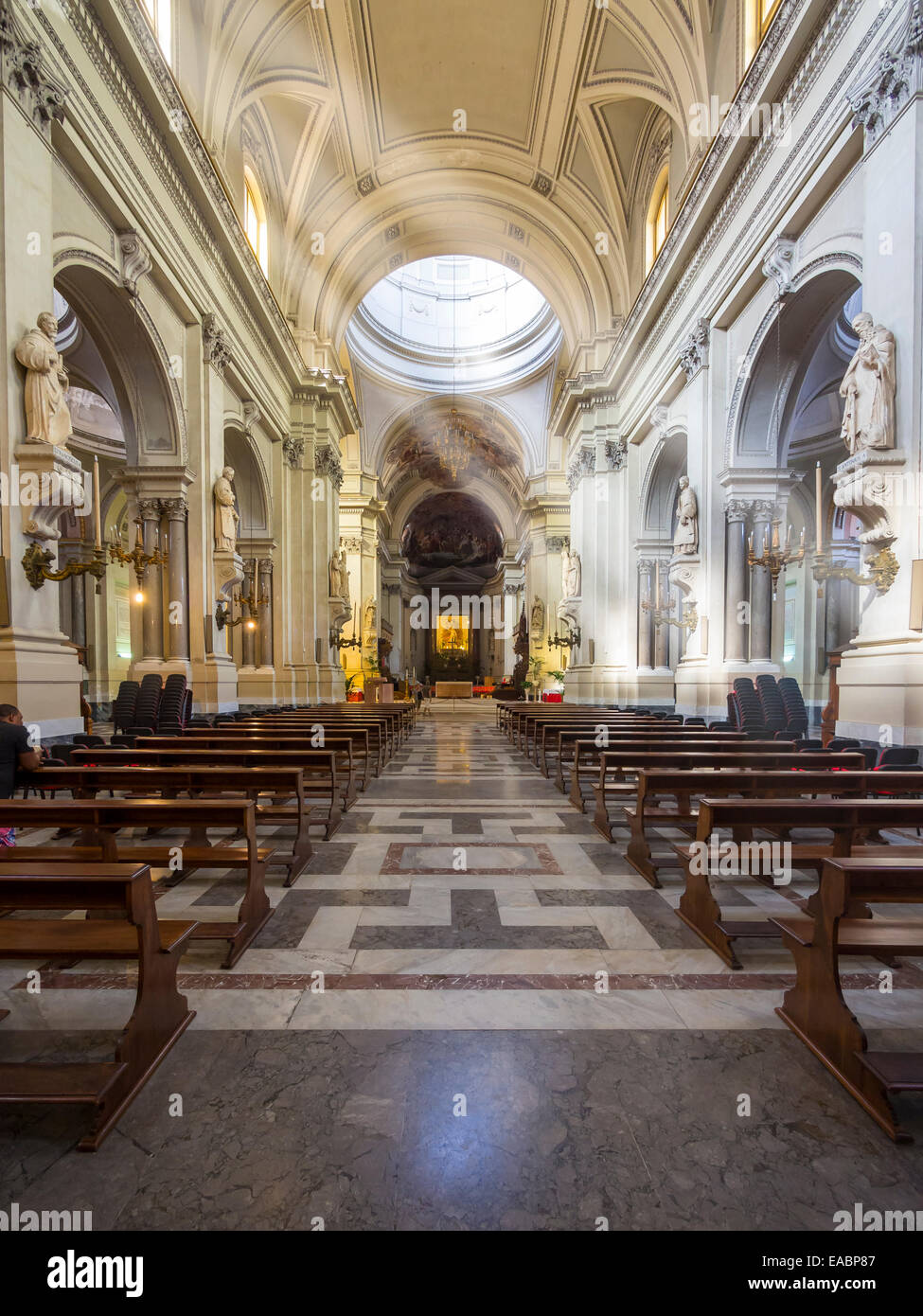Italia Palermo interno della cattedrale Maria Santissima Assunta Foto Stock