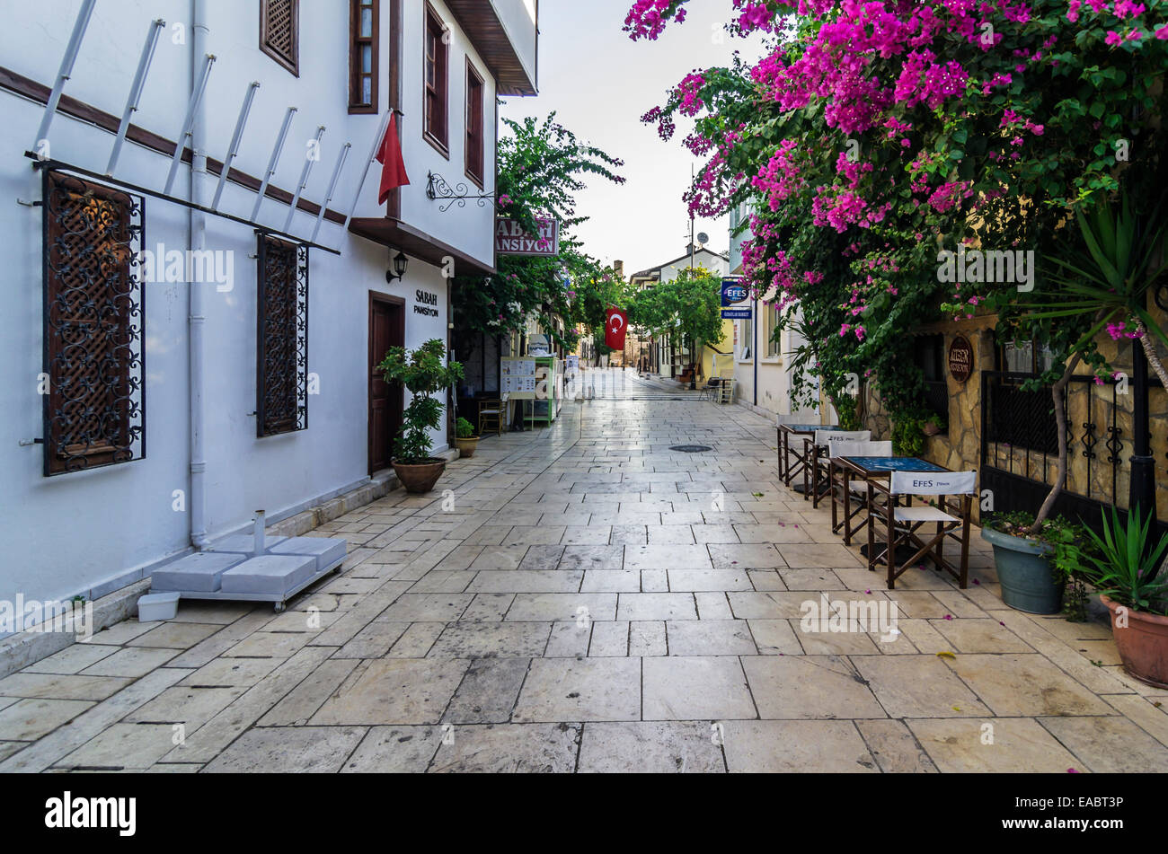 Turchia Medio Oriente Antalya Kaleici vedute della città vecchia Foto Stock