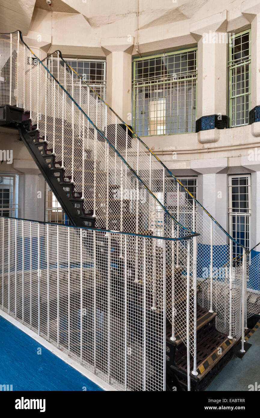 All'interno dell'HMP Lancaster Castle, Lancashire, Regno Unito. Sulla vecchia ala "Felon femminile" Foto Stock