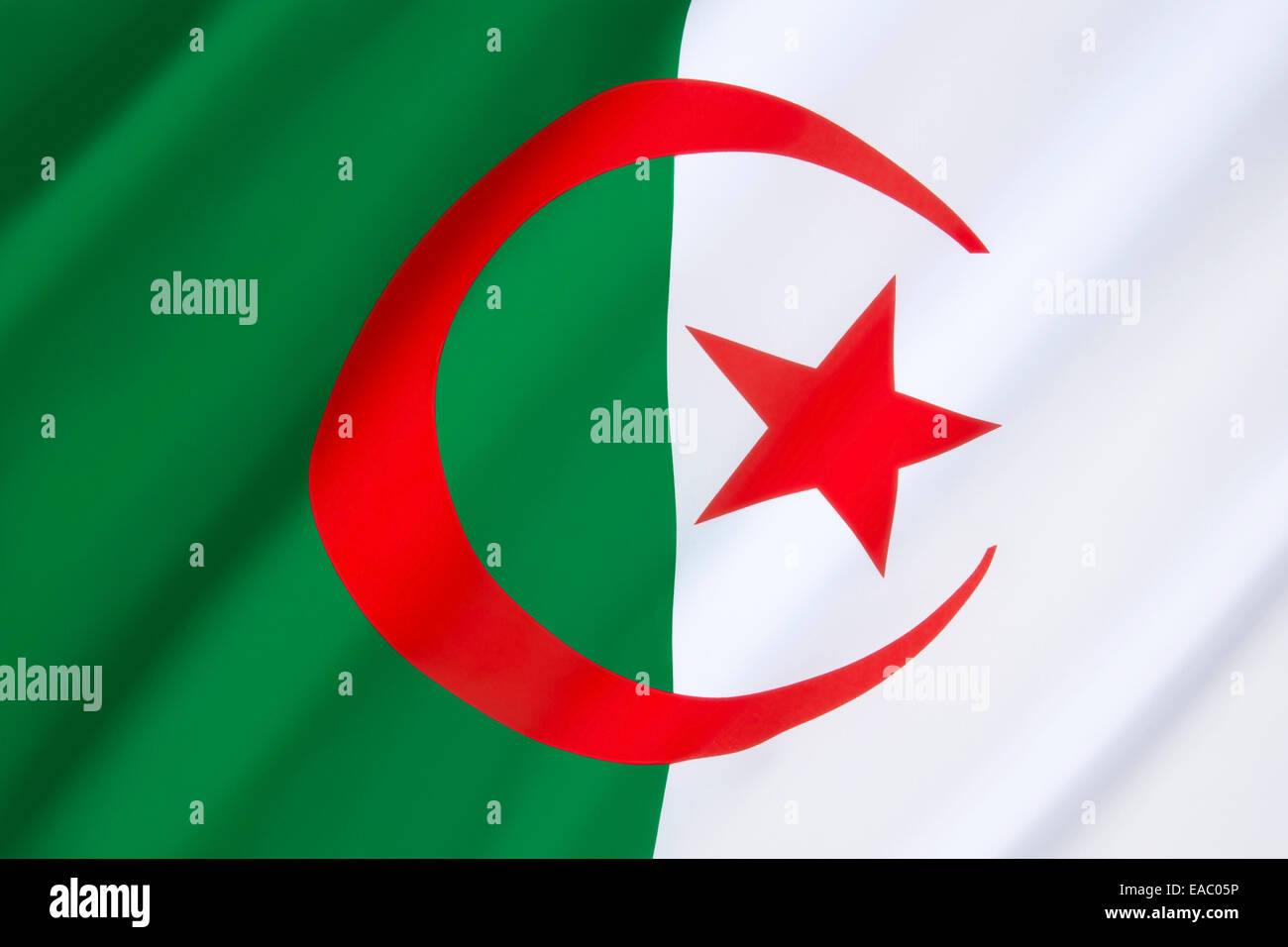 Bandiera dell'Algeria Foto Stock
