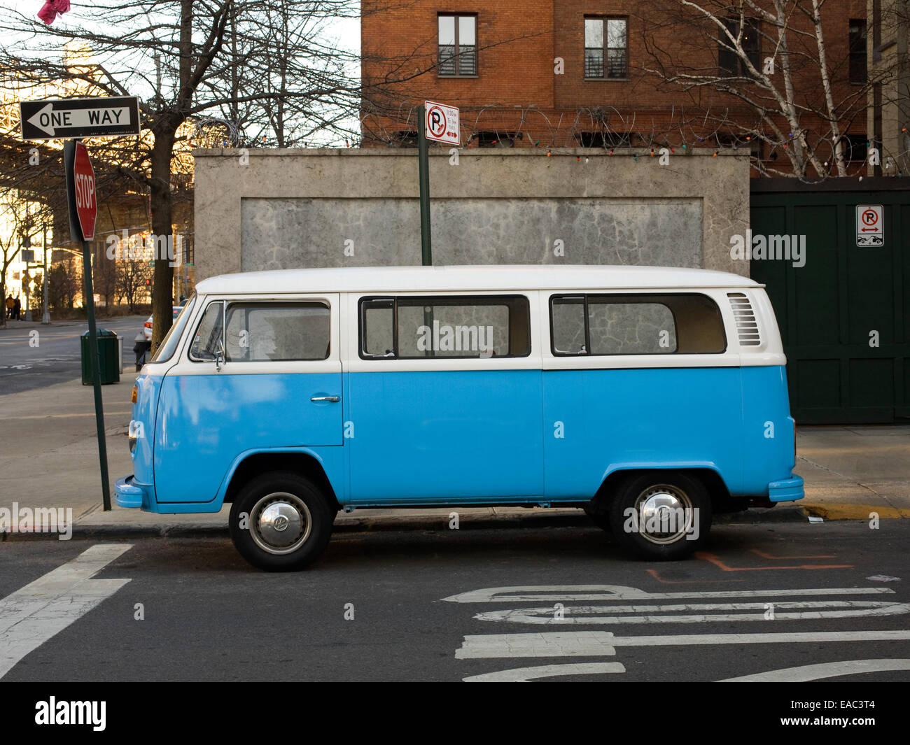 Classico Volkswagen van, Brooklyn, NY Foto Stock