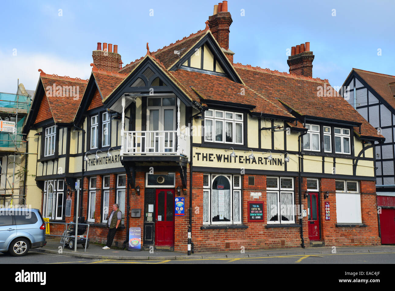 Il White Hart Inn, Dover Road, East Cowes, Isle of Wight, England, Regno Unito Foto Stock