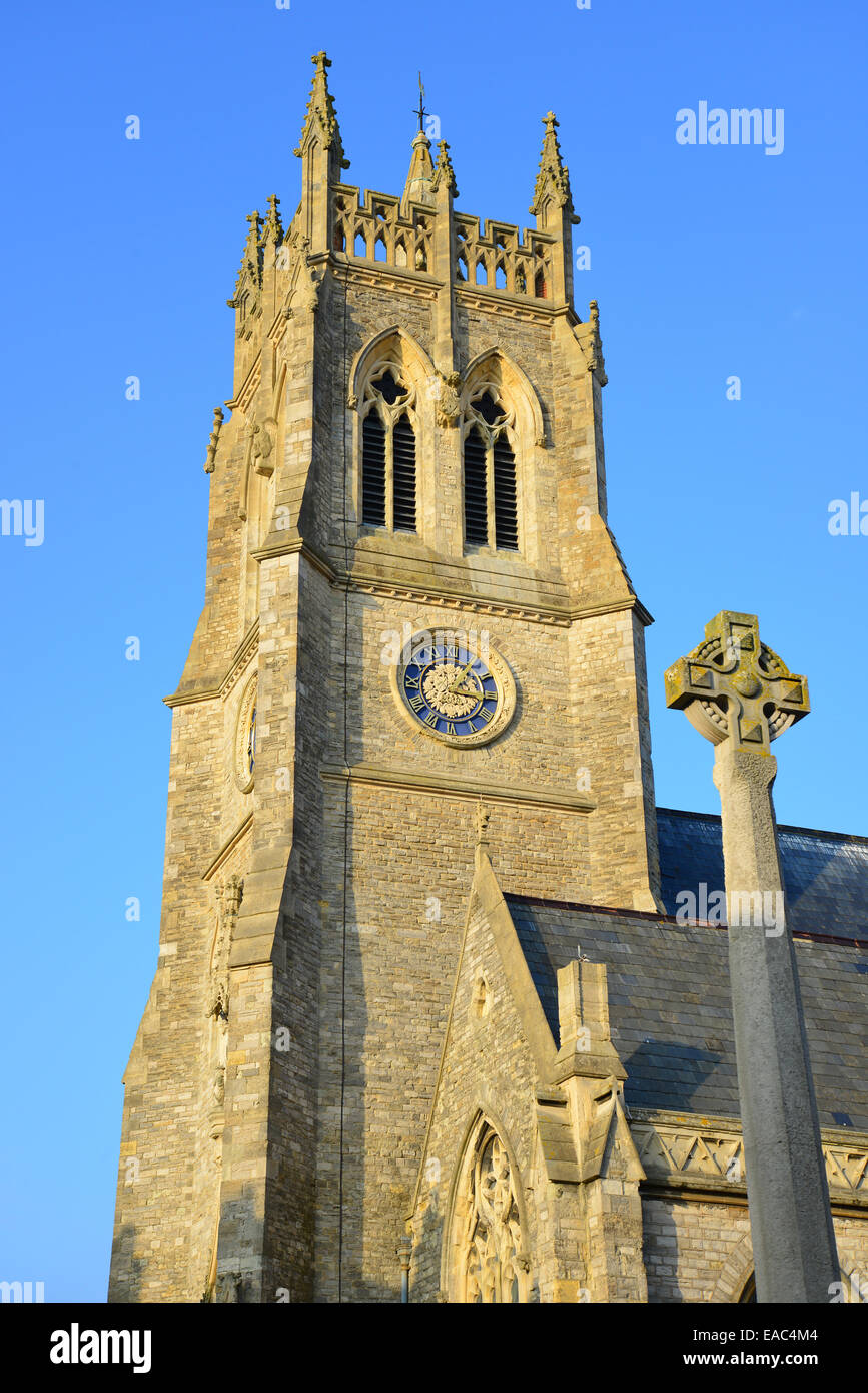 Chiesa di San Tommaso, St Thomas' Square, Newport, Isle of Wight, England, Regno Unito Foto Stock