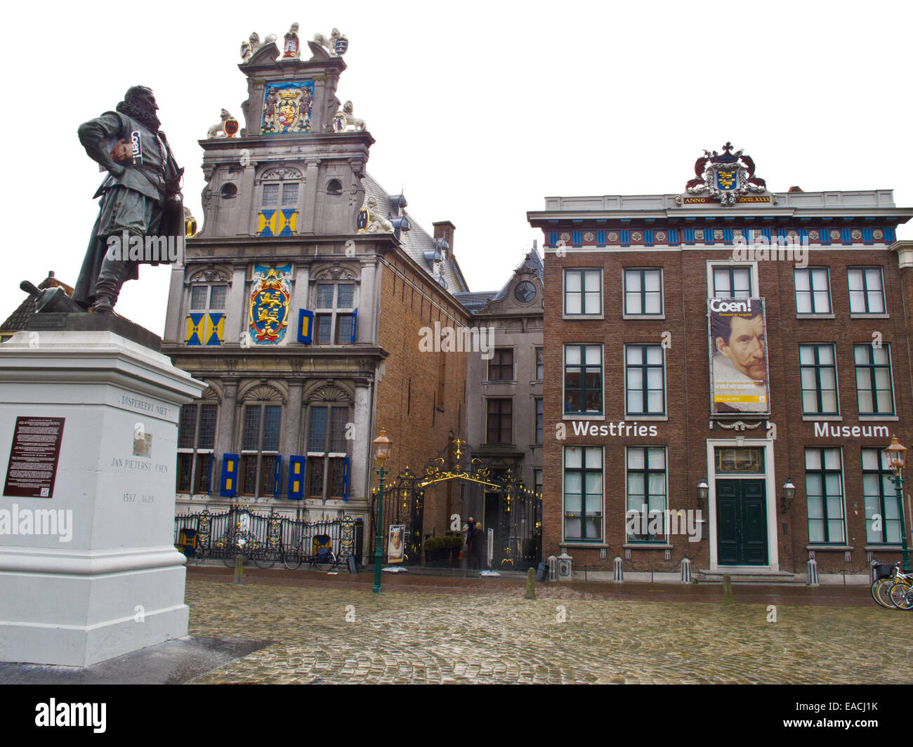Vecchi edifici storici a Hoorn Foto Stock