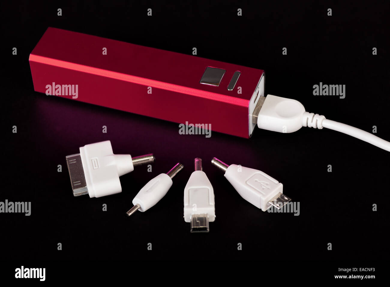 Portable Power Bank per la ricarica di dispositivi mobili. Foto Stock