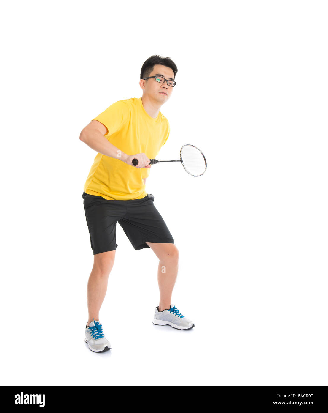 Asia cinese maschio badminton player Foto Stock