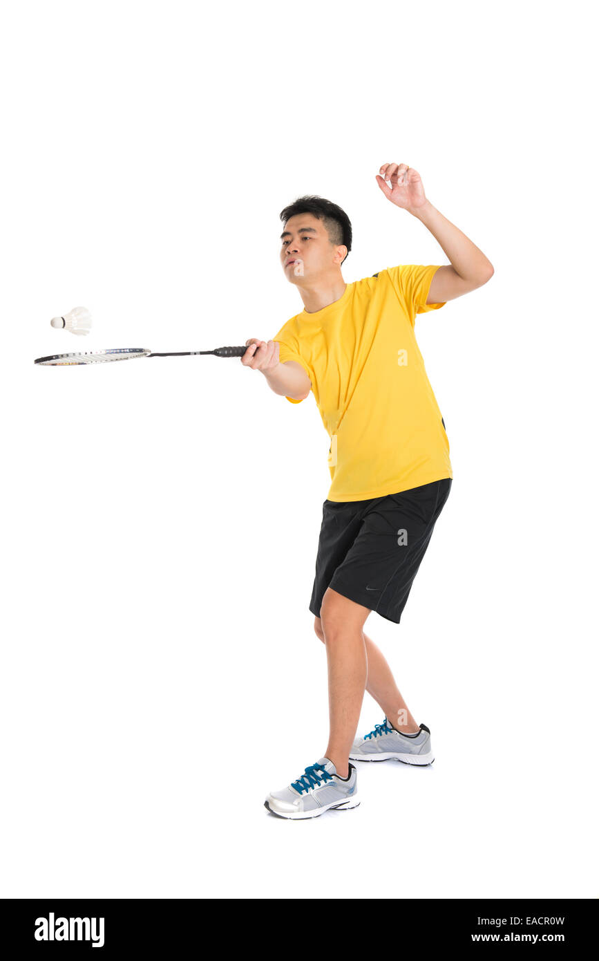 Asia cinese maschio badminton player Foto Stock