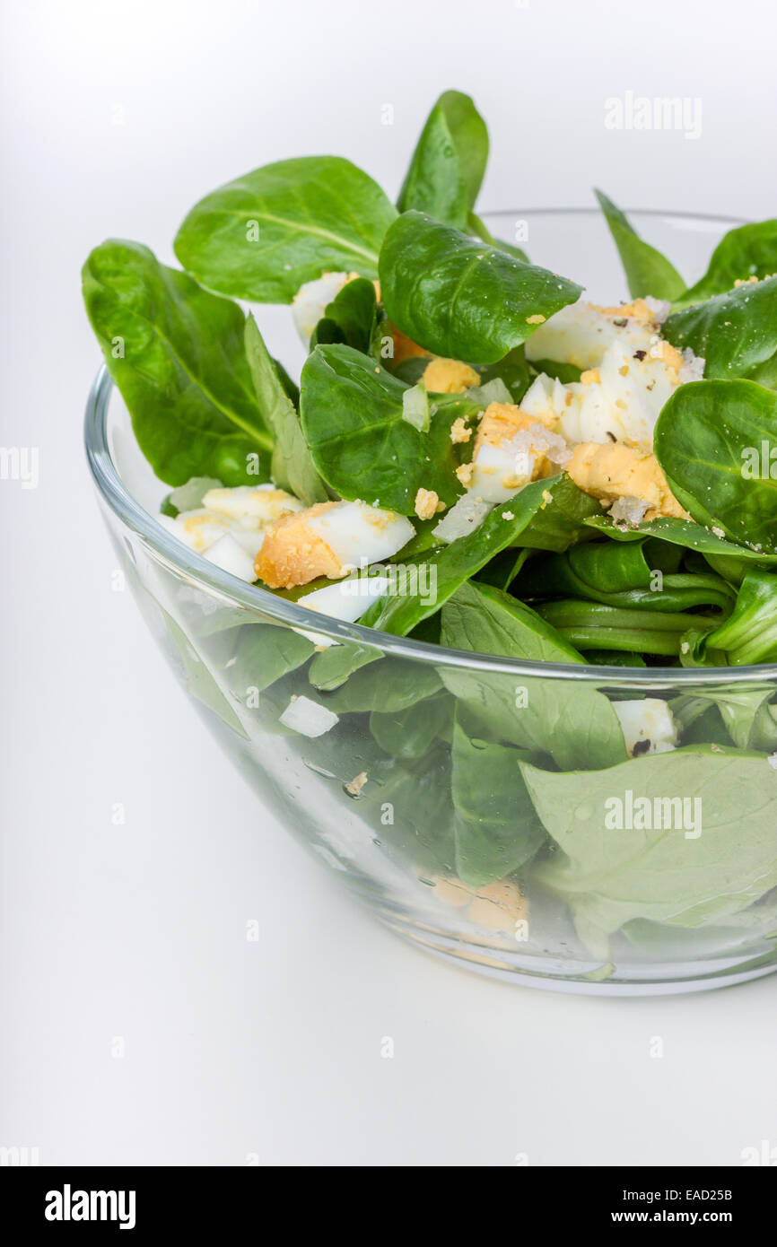 La valeriana con uovo e cipolla Foto Stock