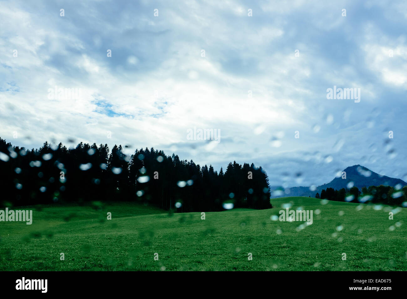 La pioggia nelle Alpi, Kaiserwinkl , Tirolo, Austria Foto Stock
