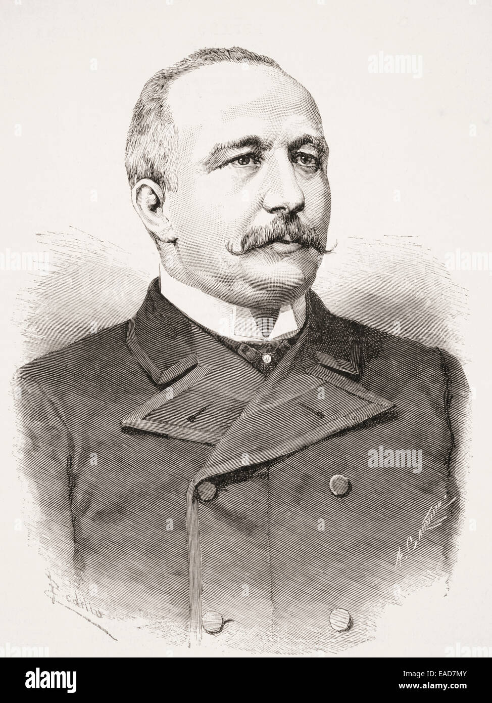 Germán Gamazo y Calvo, 1840 - 1901. Lo spagnolo giurista e politico. Da La Ilustracion Española y Americana, pubblicato nel 1892. Foto Stock