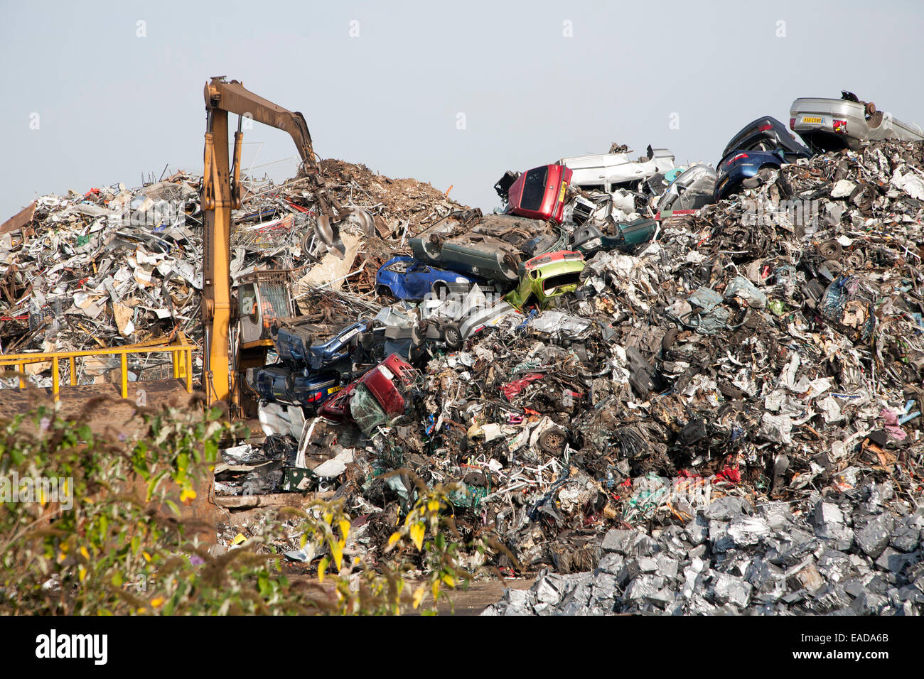 Rottami metallici Riciclaggio società EMR, Swindon, England, Regno Unito Foto Stock