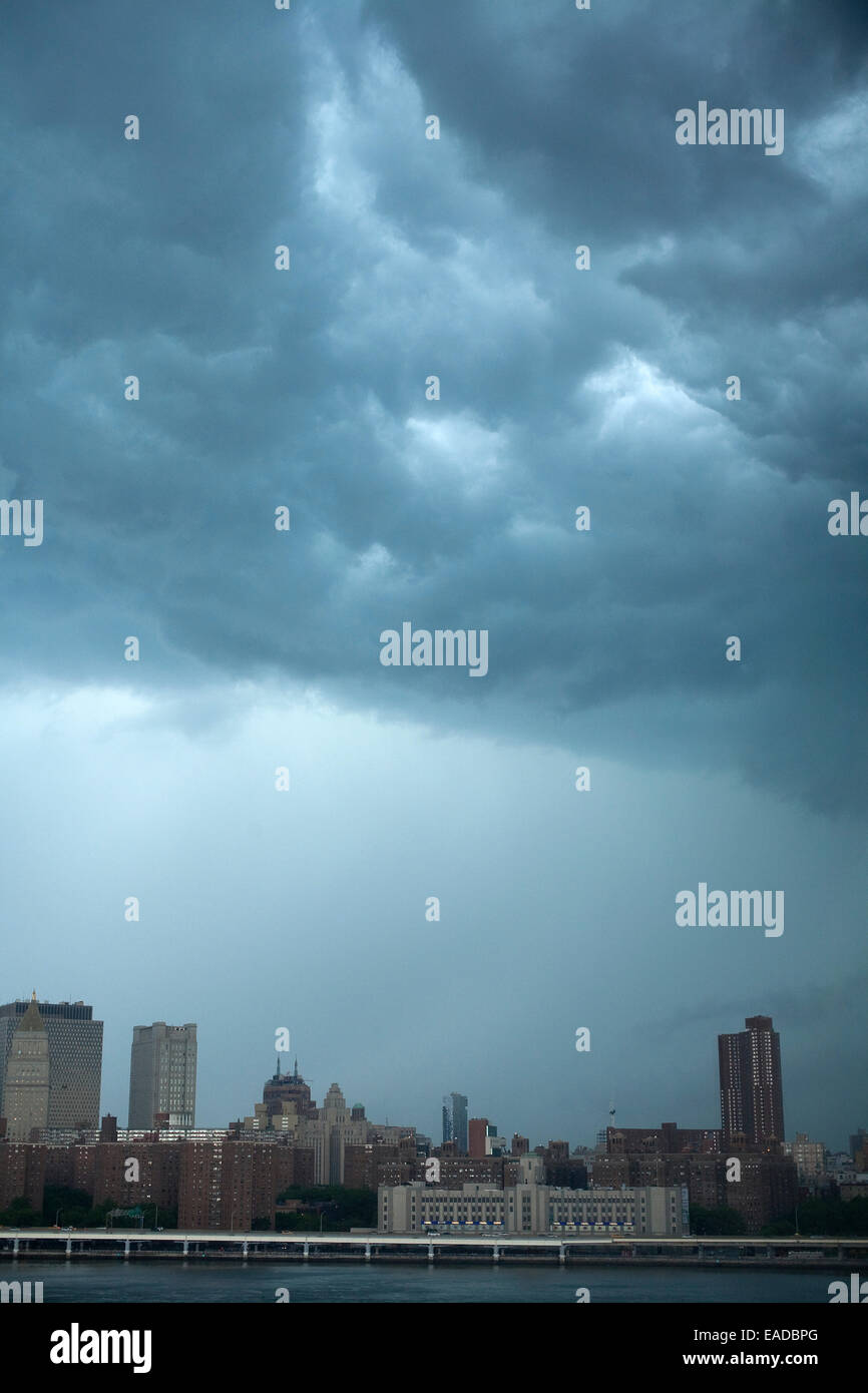 Condizioni meteorologiche estreme su New York City Foto Stock