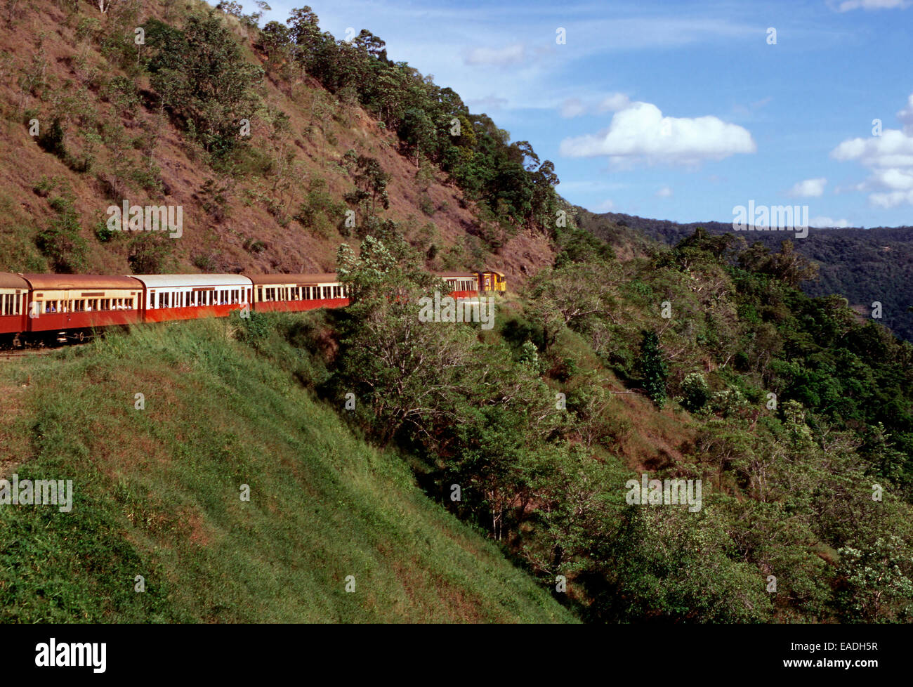 Antico treno a Kuranda,l'Australia Foto Stock