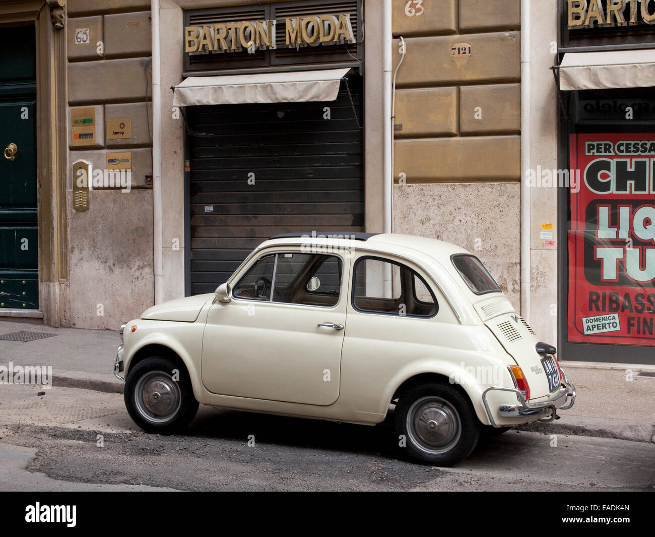 Vecchia Fiat, Roma, Italia Foto Stock