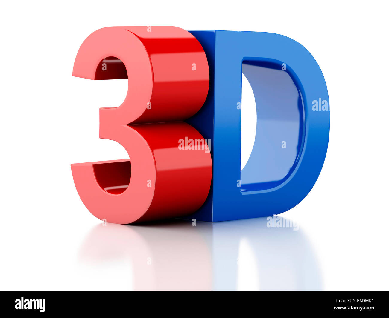 Immagine del 3d di metallo con logo. Il concetto di cinema Foto Stock