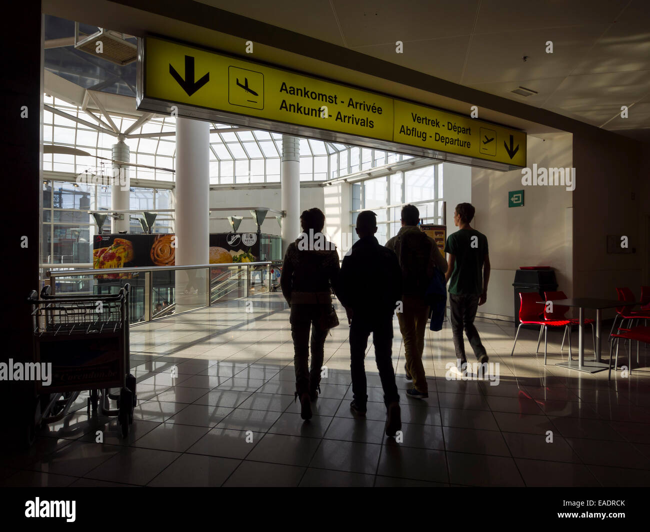 Aeroporto internazionale di Bruxelles Foto Stock