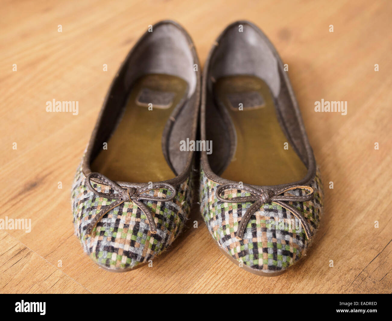 Donna ballerina flat shoes Foto Stock