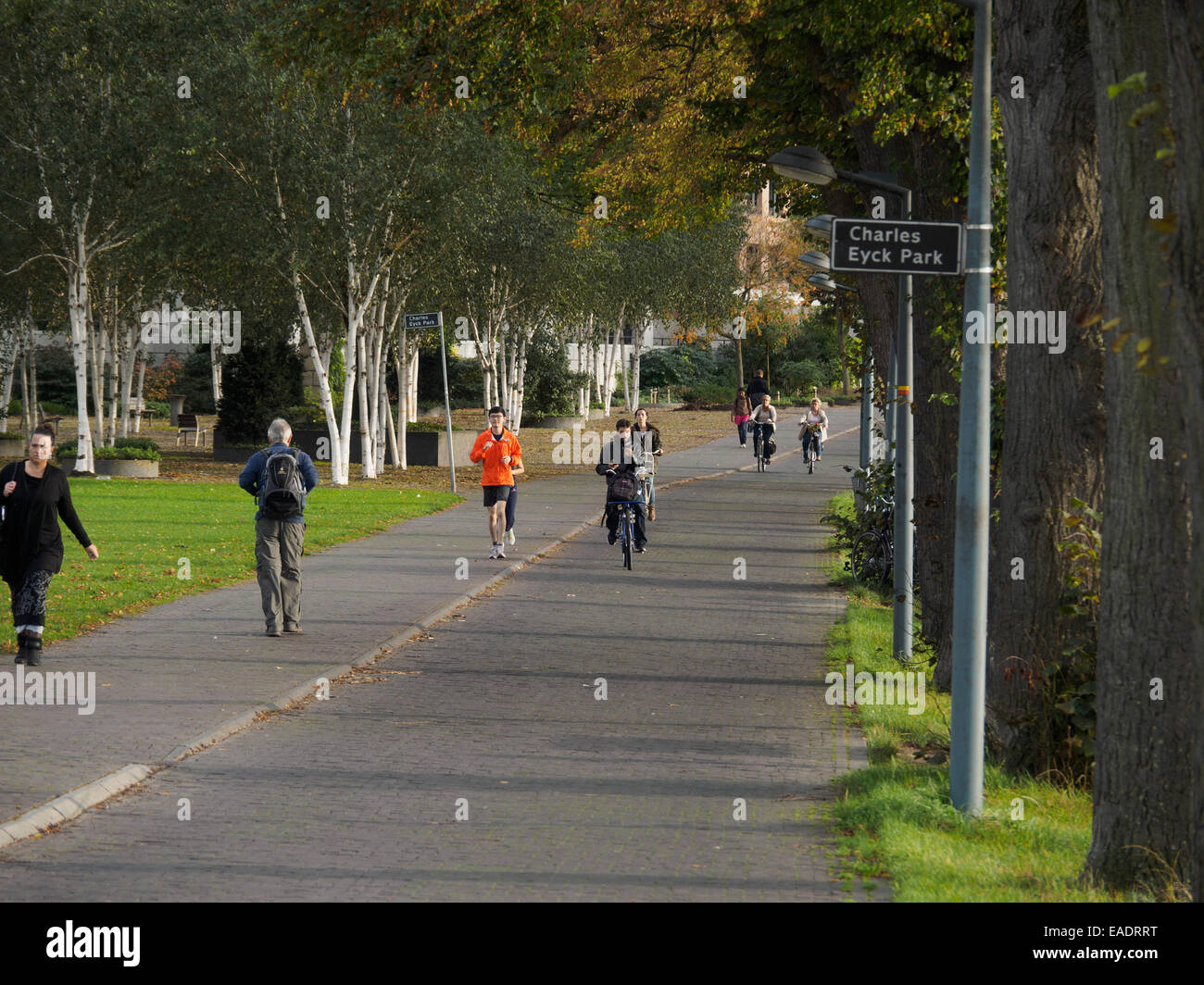 Charles Eyck Park a Maastricht, Olanda, Europa Foto Stock