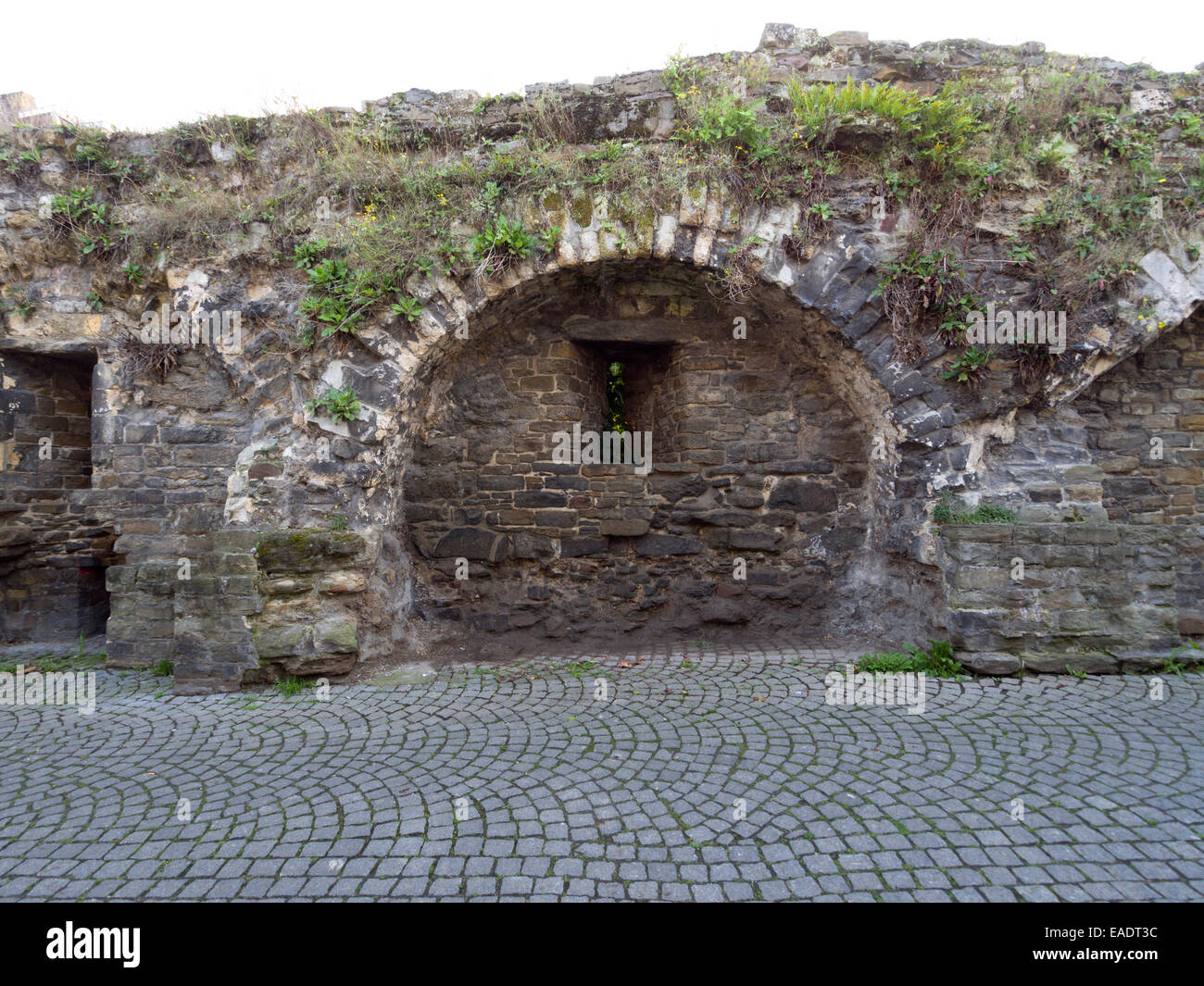 Vecchie mura medievali della città di Maastricht, Olanda, Europa Foto Stock