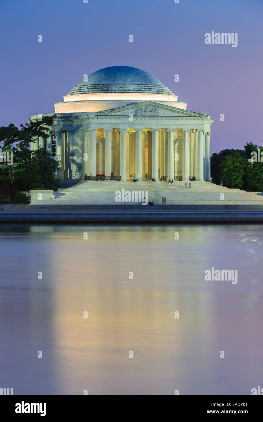 Il Thomas Jefferson Memorial è un memoriale presidenziale a Washington D.C., dedicato a Thomas Jefferson, un americano Foundin Foto Stock