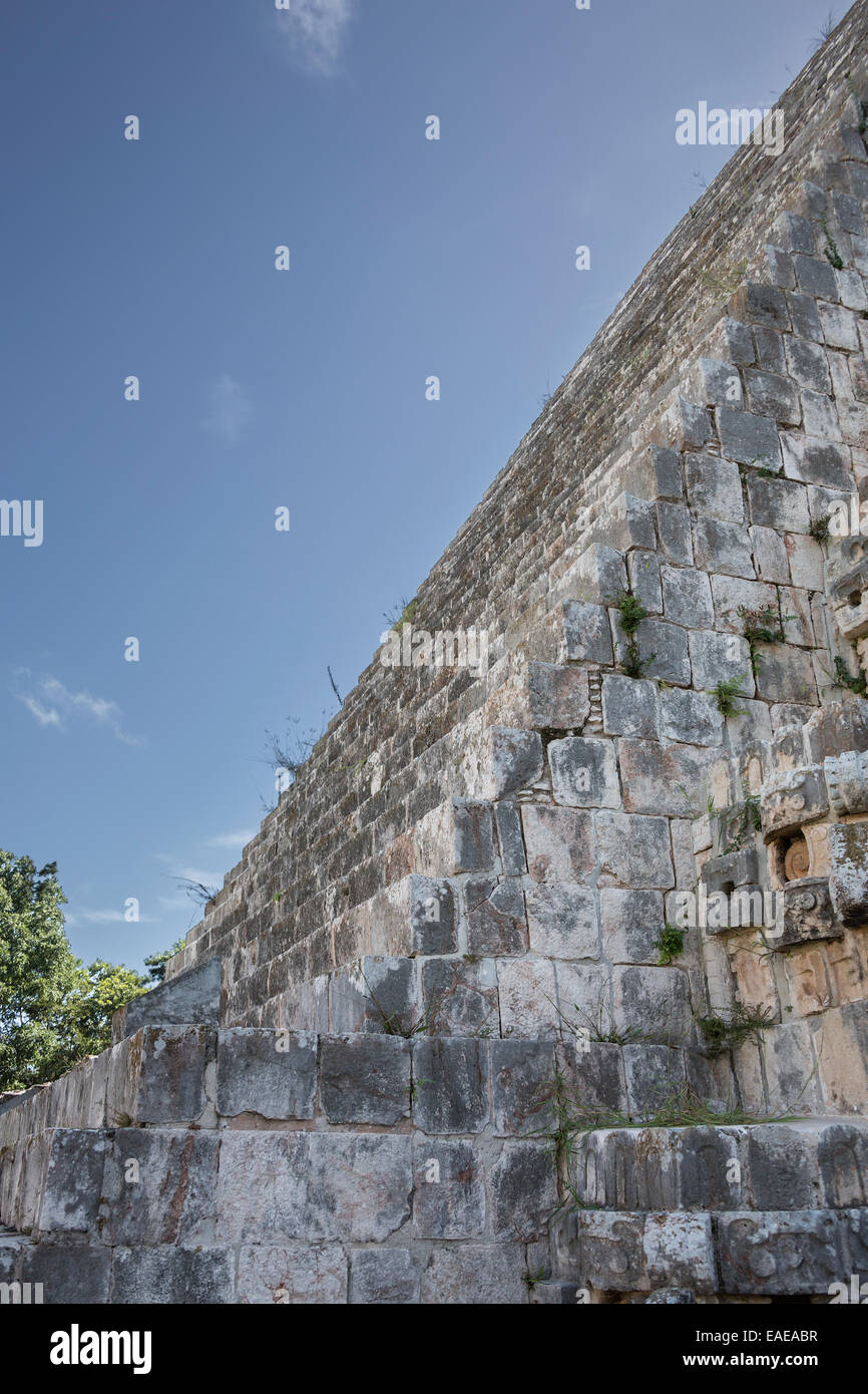 Grande Piramide di Uxmal, rovine Maya Messico Foto Stock
