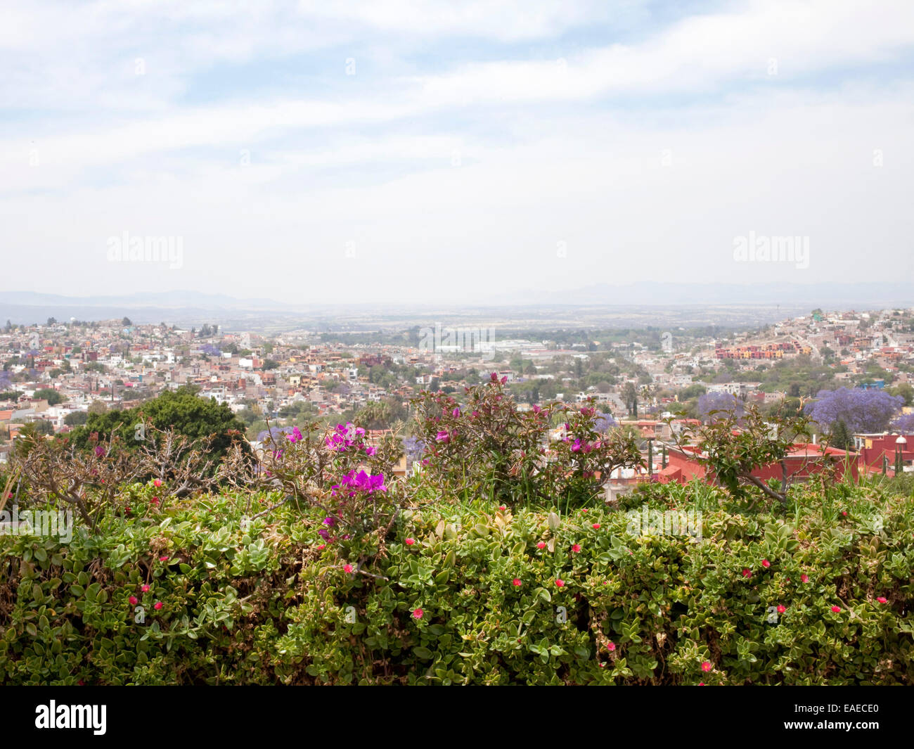 Vista se San Miguel De Allende, Messico dal di sopra Foto Stock
