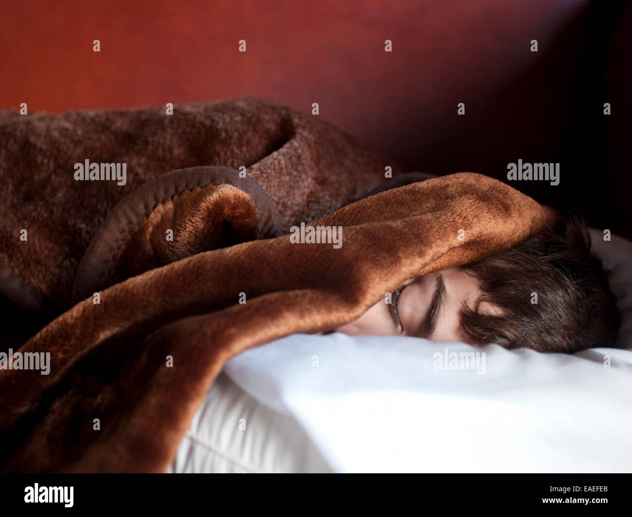 Sleeping boy Foto Stock