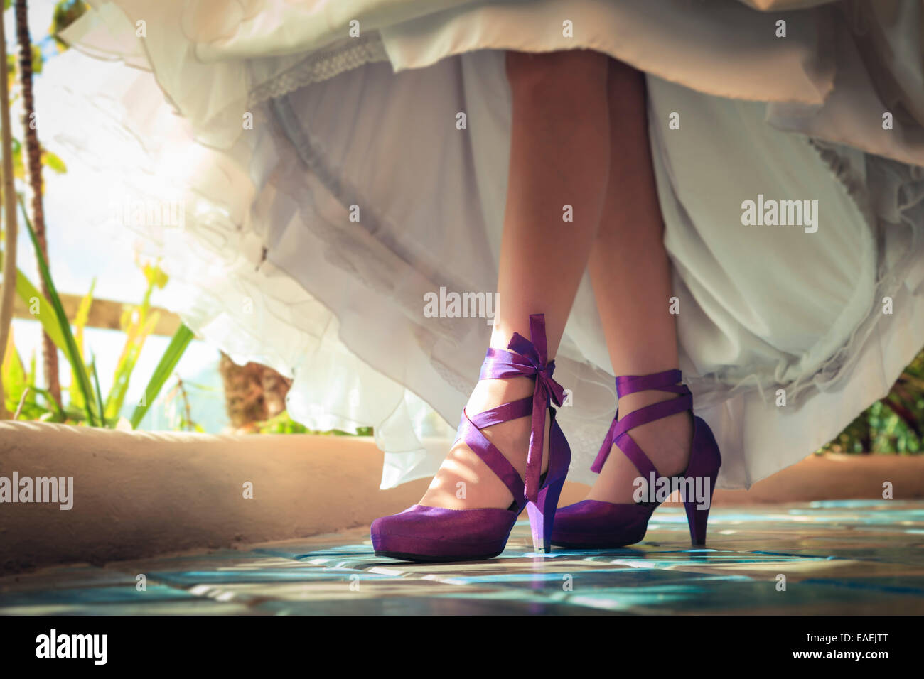 Scarpe viola immagini e fotografie stock ad alta risoluzione - Alamy