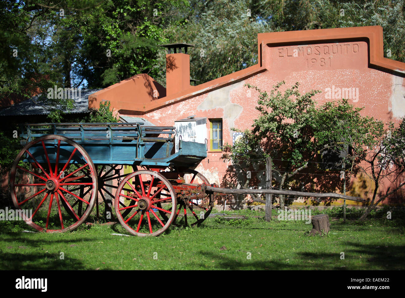 Casa rurale nelle Pampas argentine Foto Stock