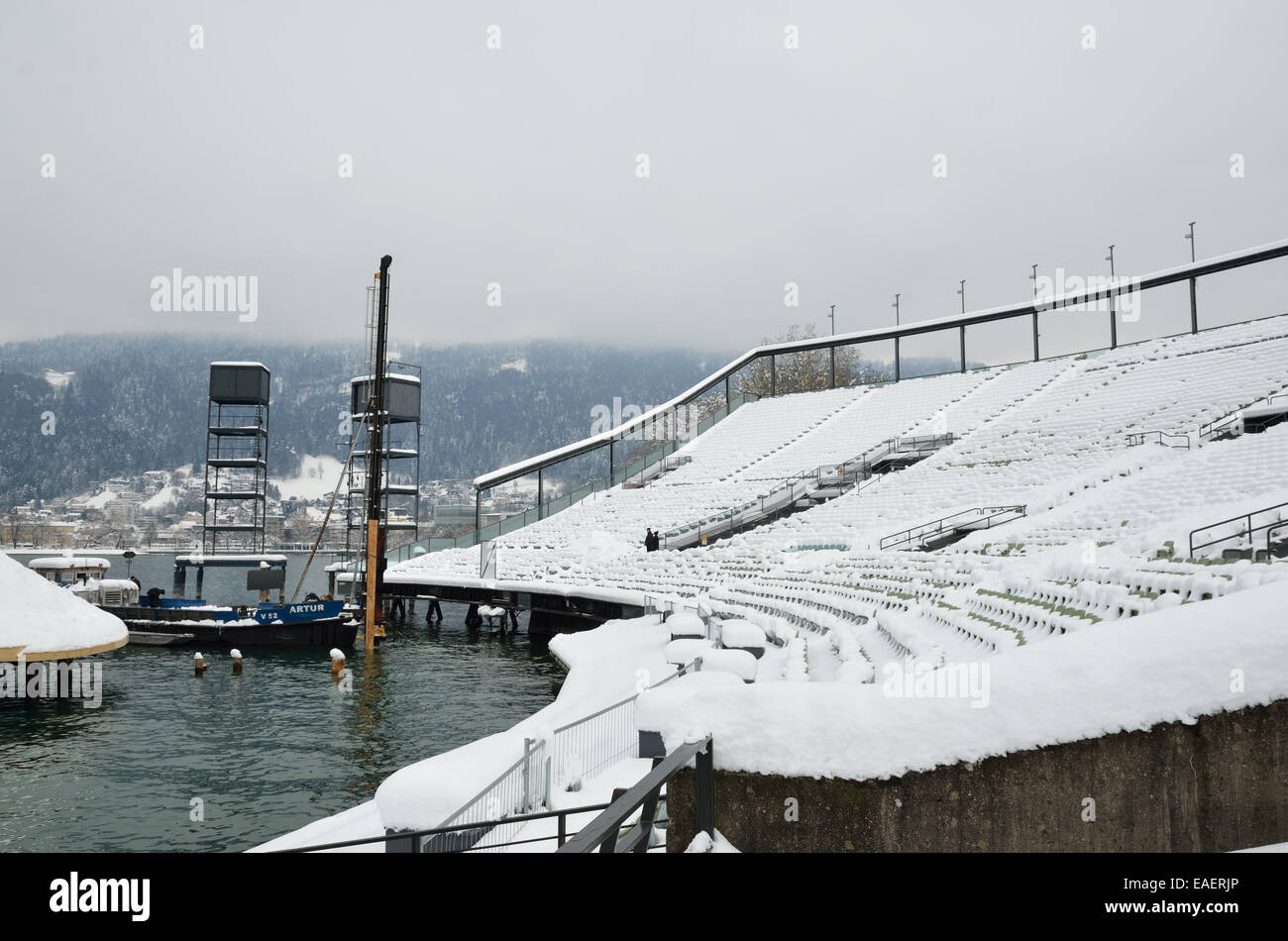 Famoso teatro all aperto sul lago di Costanza Foto Stock