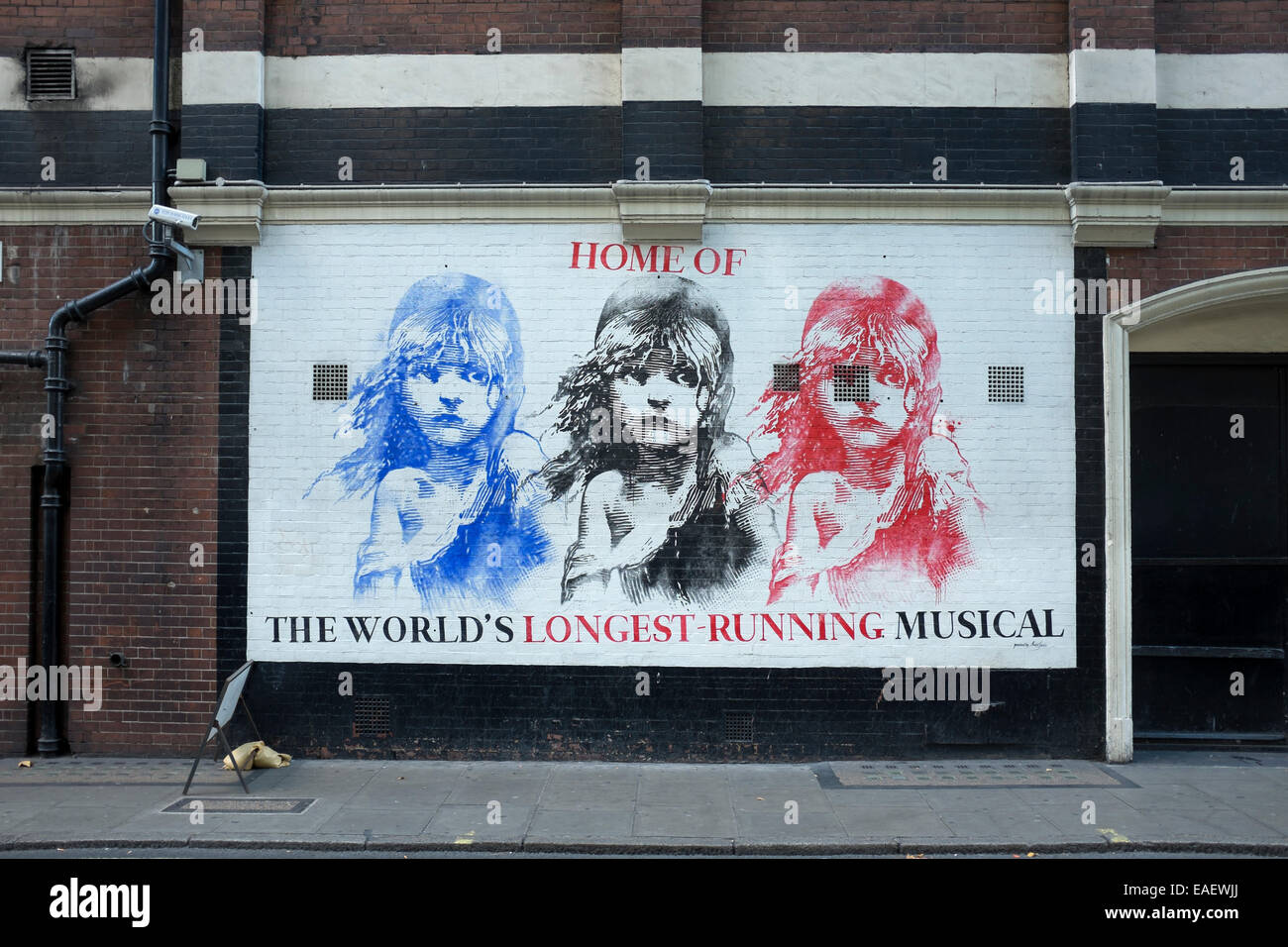 Les Miserables Theatre Poster in London Westend Foto Stock