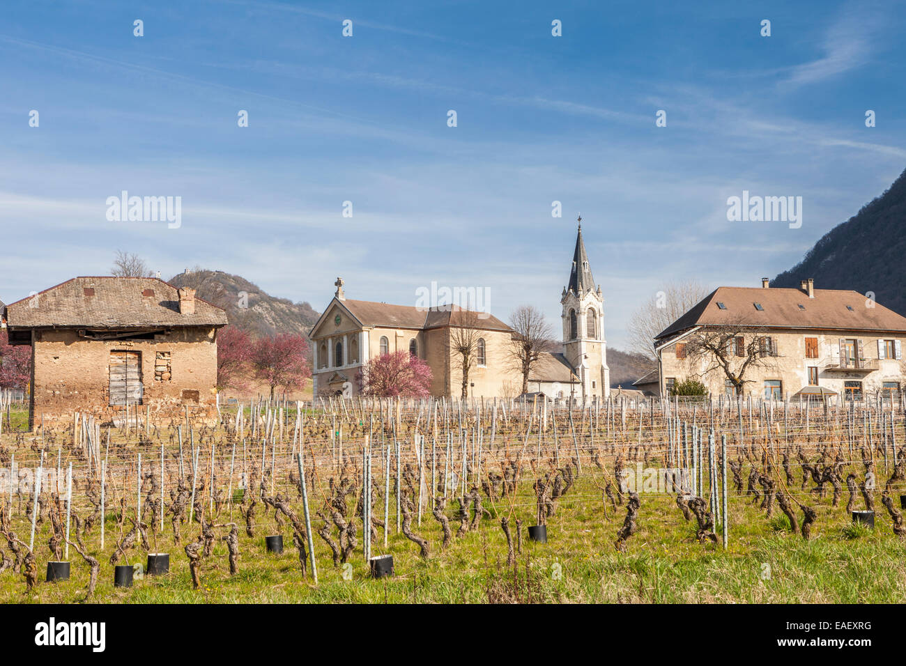 Chiesa di Chignin, Savoie, Francia Foto Stock