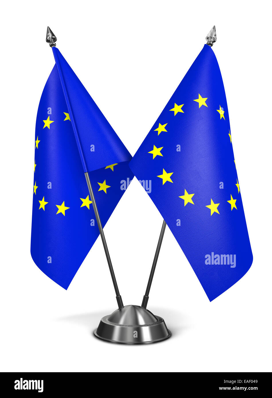 Unione Europea - Bandiere in miniatura. Foto Stock