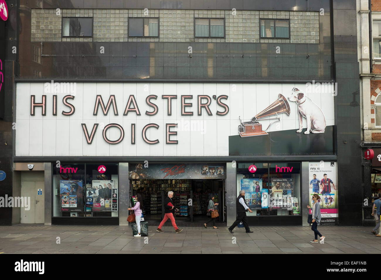 HMV Store Oxford Street London Foto Stock