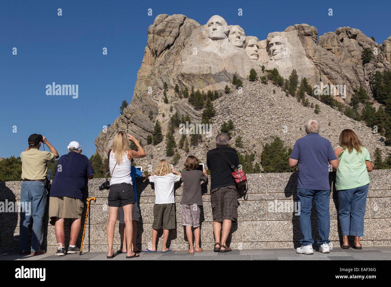 Mount Rushmore National Memorial, SD, STATI UNITI D'AMERICA Foto Stock