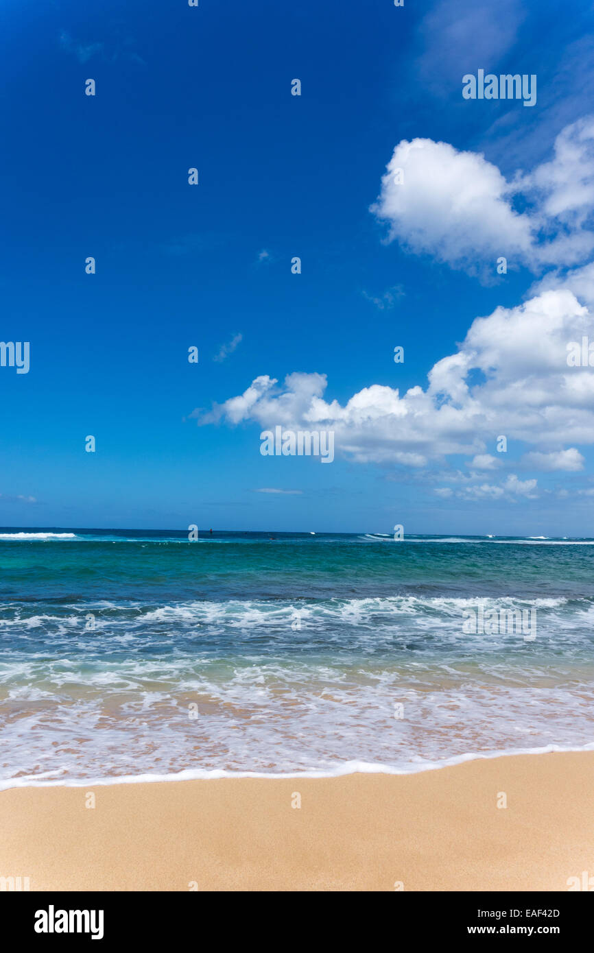 La spiaggia di Poipu Beach Kauai Hawaii USA Foto Stock