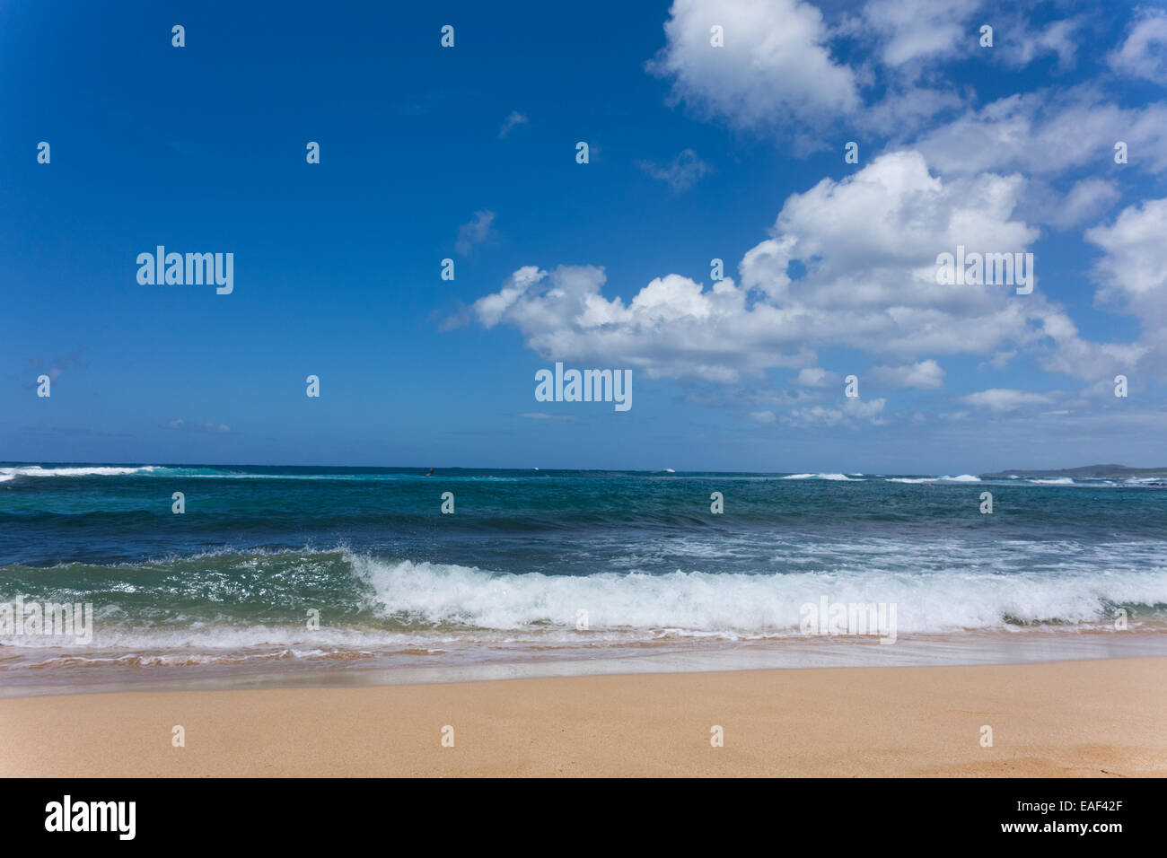 La spiaggia di Poipu Beach Kauai Hawaii USA Foto Stock