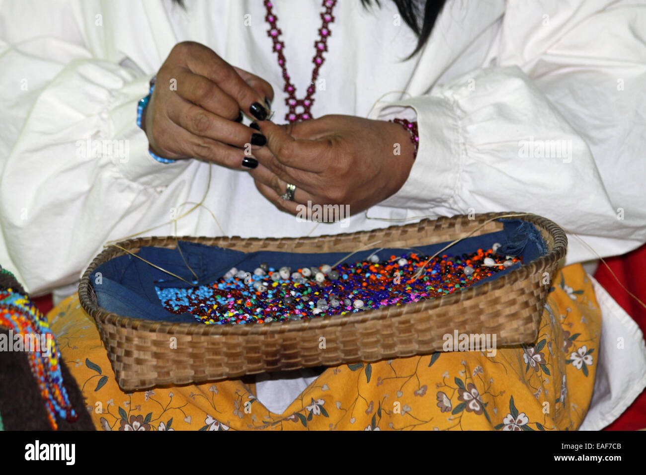 Native American Indian innervamento a mano Foto Stock