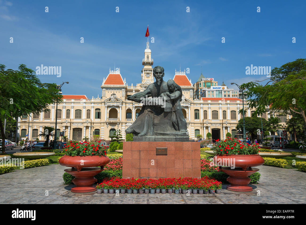 Il Municipio della Città di Ho Chi Minh Saigon Vietnam del sud-est asiatico. Foto Stock
