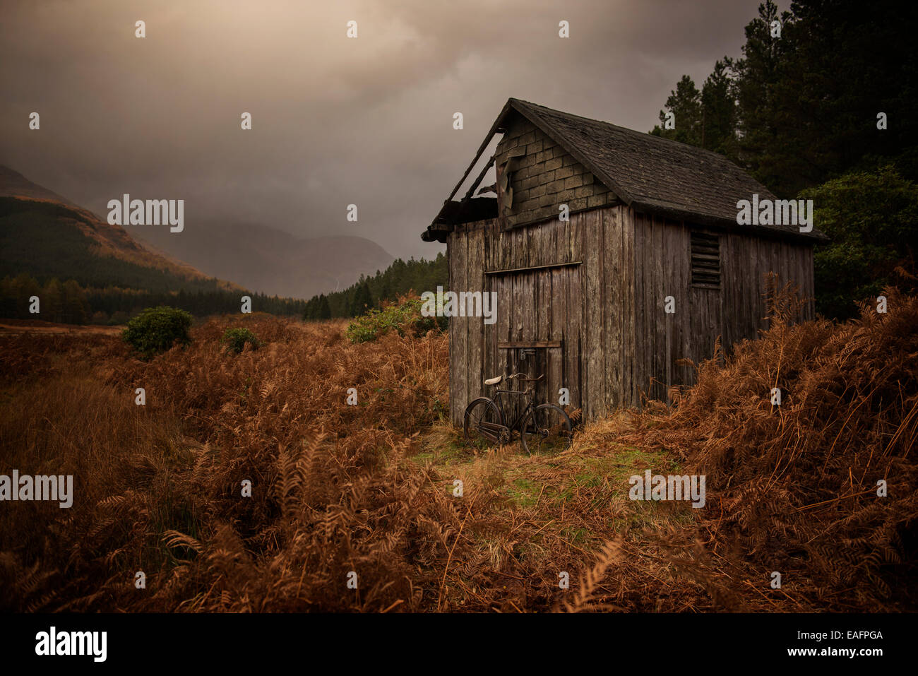 Inverno mattina in Glencoe, Scozia Foto Stock