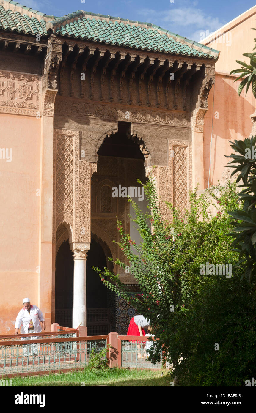 Tombe Saadiane Marrakech marocco Foto Stock