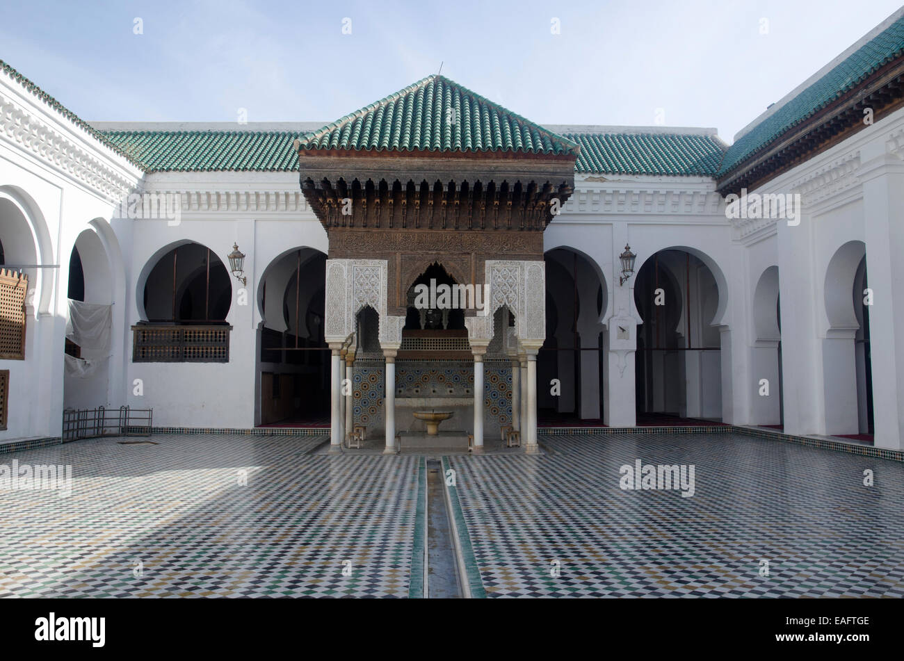 Università Karaouine, Fes Marocco Foto Stock