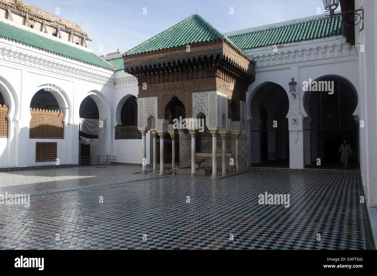 Università Karaouine, Fes Marocco Foto Stock