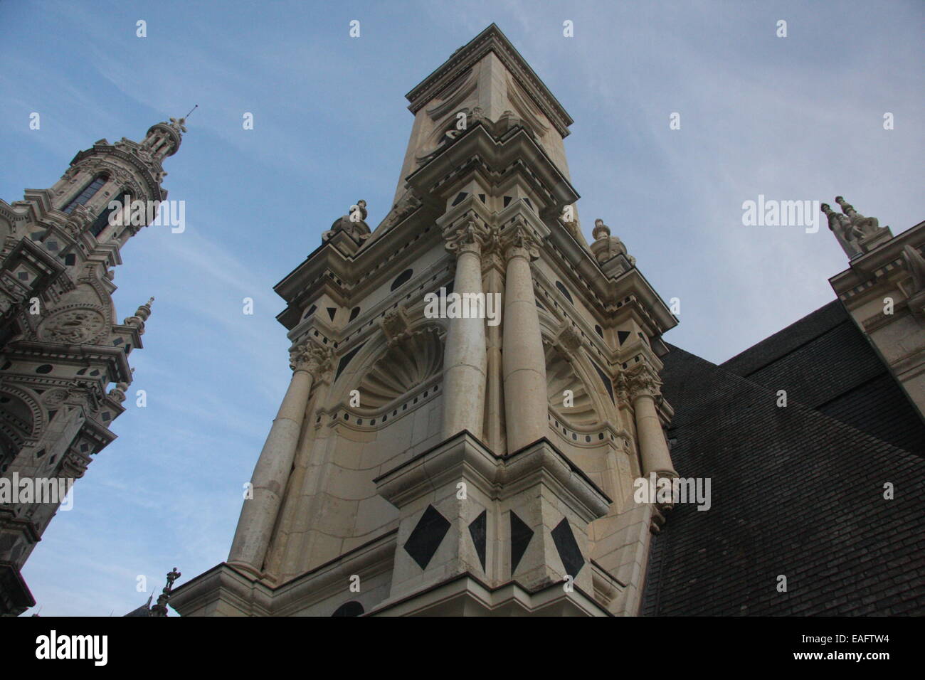 Dettagli del Castello di Chambord Foto Stock