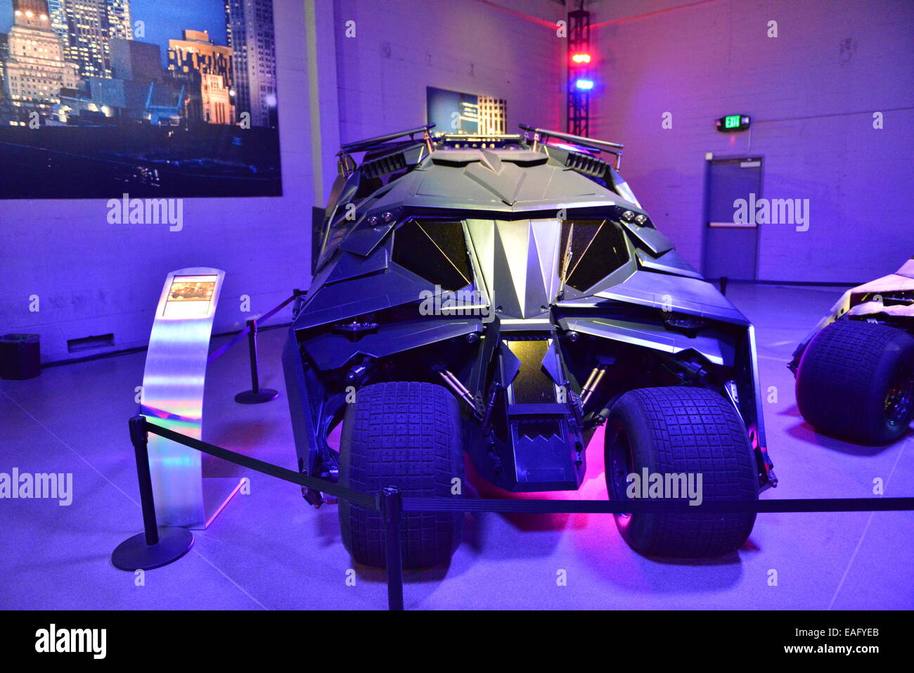 La Bat caverna al Warner Bros Studios di Los Angeles Foto Stock