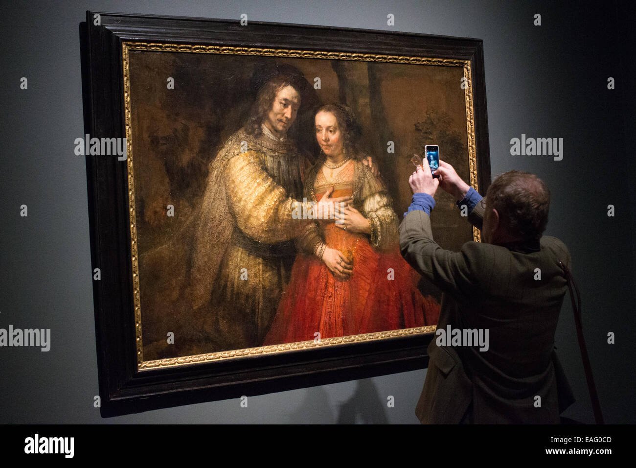 I quadri di Rembrandt Harmenszoon Van Rijn nella National Gallery di Londra Foto Stock