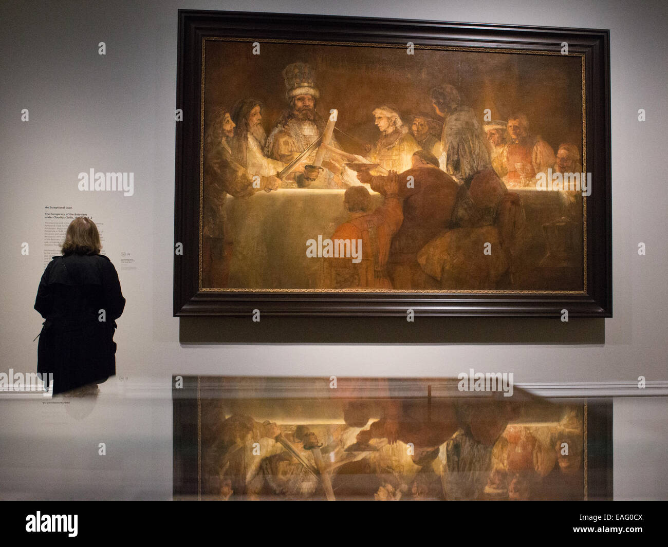 I quadri di Rembrandt Harmenszoon Van Rijn nella National Gallery di Londra Foto Stock